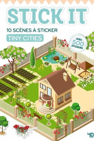 STICK IT - TINY CITIES - 10 SCENES DE VILLES A STICKER