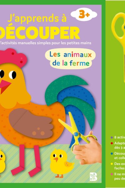 J'APPRENDS A DECOUPER - LES ANIMAUX DE LA FERME