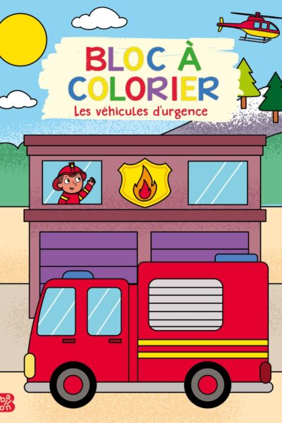 BLOC A COLORIER : LES VEHICULES D'URGENCE