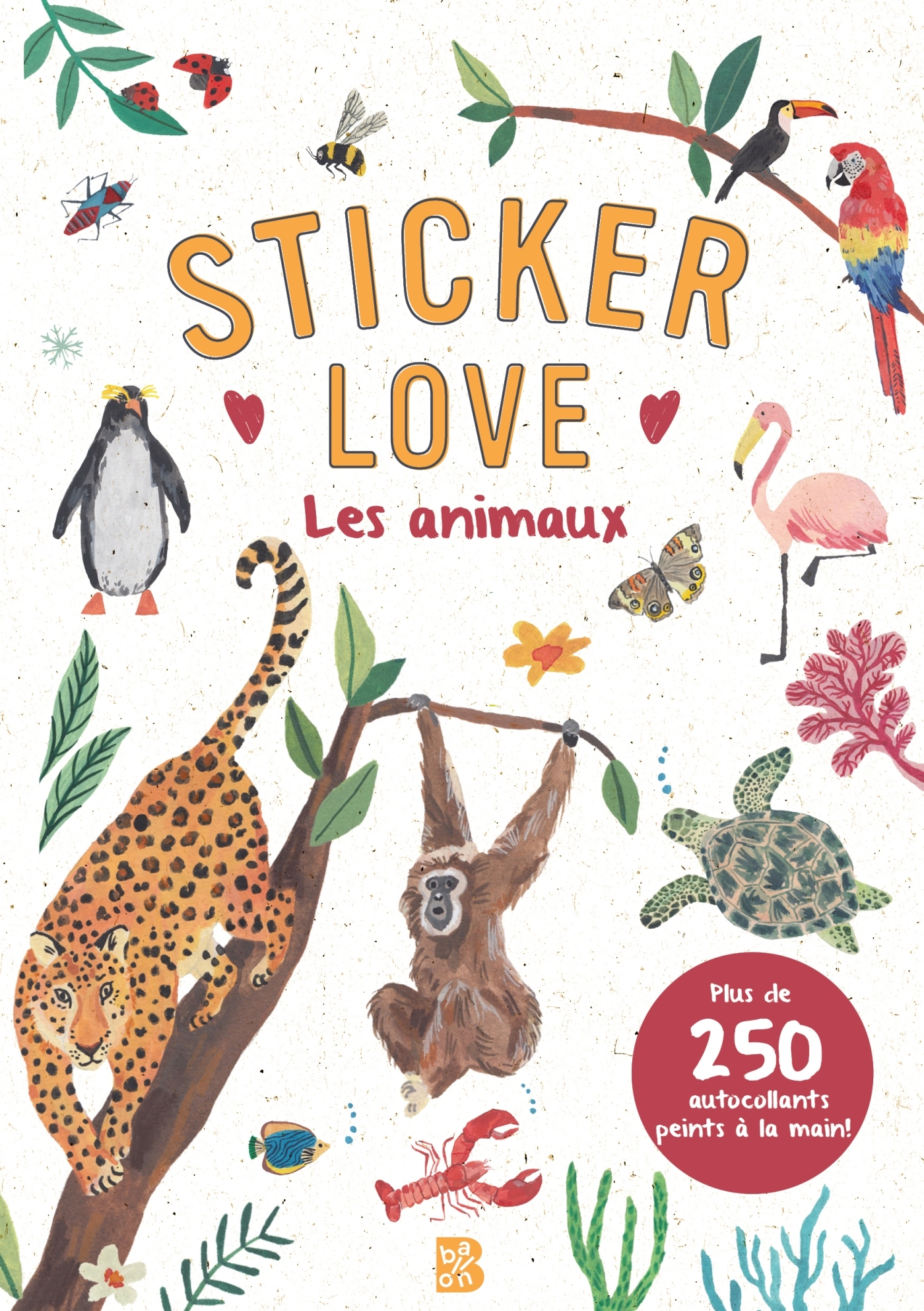 250 STICKER LOVE - LES ANIMAUX