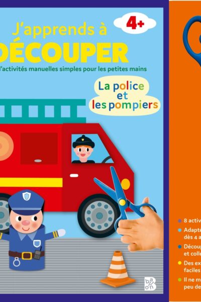 J'APPRENDS A DECOUPER - LA POLICE ET LES POMPIERS 4+