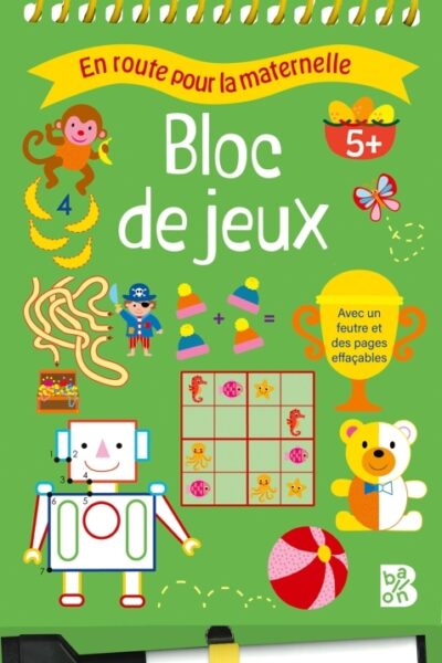 BLOC AVEC SPIRALE ET FEUTRE 5+