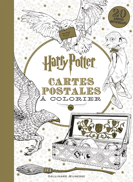 HARRY POTTER - CARTES POSTALES A COLORIER