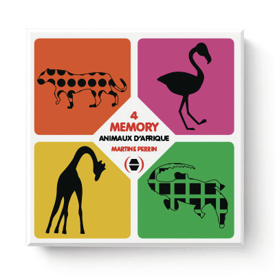 4 MEMORY ANIMAUX D'AFRIQUE