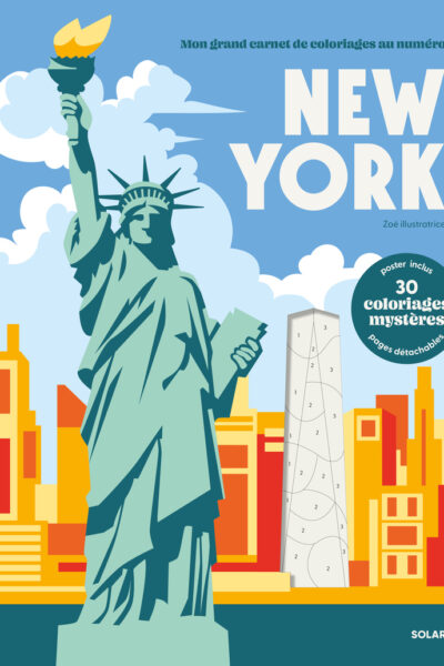 MON GRAND CARNET DE COLORIAGES AU NUMERO - NEW YORK