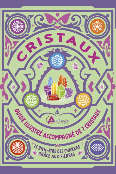 COFFRET CRISTAUX - GUIDE ILLUSTRE ACCOMPAGNE DE SEPT CRISTAUX
