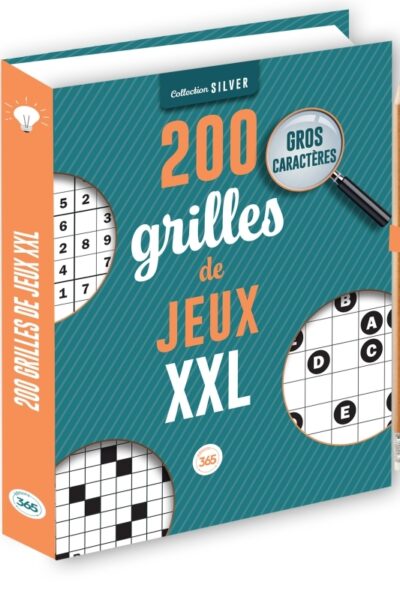 200 GRILLES DE JEUX XXL POUR LES SENIORS - CRAYON OFFERT