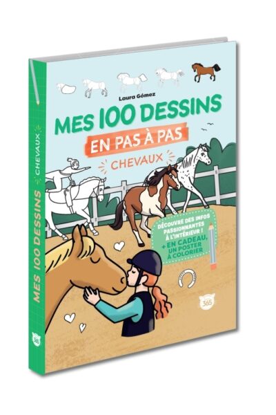 MES 100 DESSINS EN PAS A PAS - CHEVAUX