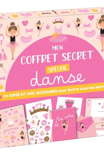 MON COFFRET SECRET SPECIAL DANSE SURPER KIT AVEC ACCESSOIRES POUR ECRIRE TOUS TES SECRETS !