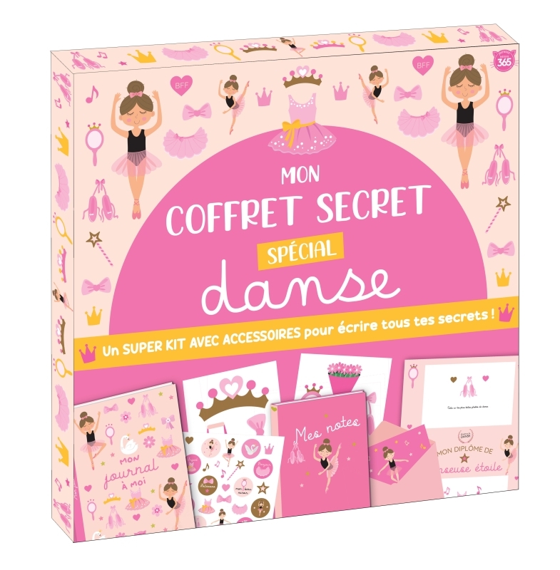 MON COFFRET SECRET SPECIAL DANSE SURPER KIT AVEC ACCESSOIRES POUR ECRIRE TOUS TES SECRETS !