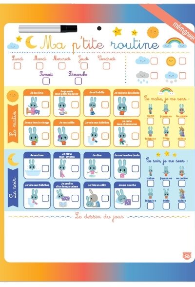 MA PETITE ROUTINE DU MATIN ET DU SOIR - JE DEVIENS AUTONOME !