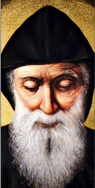 SIGNET PRIER AVEC SAINT CHARBEL - LOT DE 10