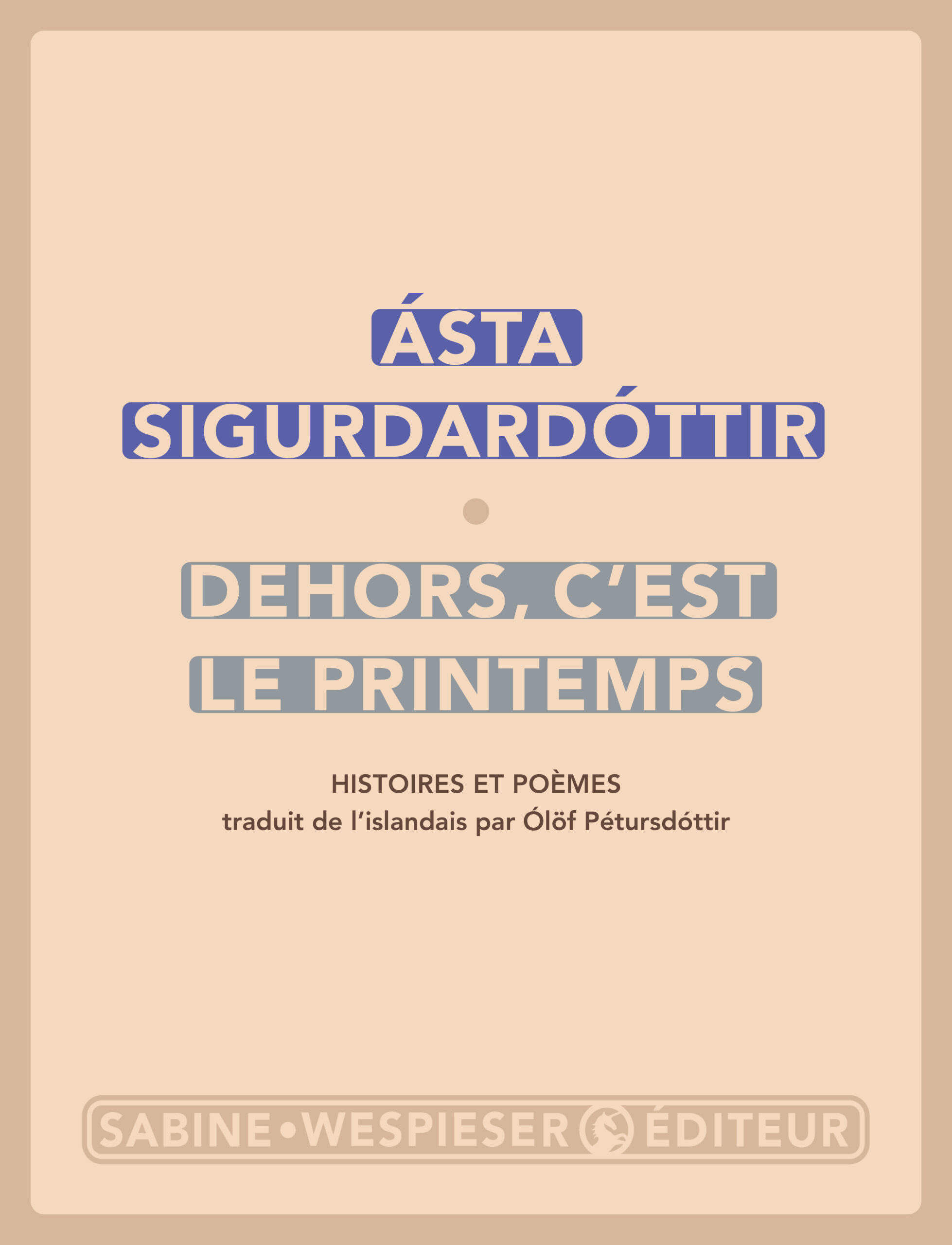 DEHORS, C'EST LE PRINTEMPS