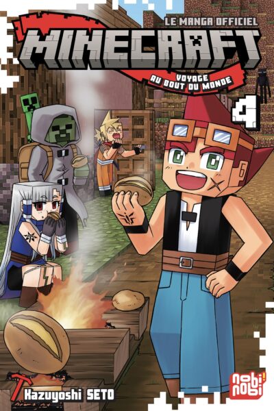 MINECRAFT, LE MANGA OFFICIEL T04 VOYAGE AU BOUT DU MONDE