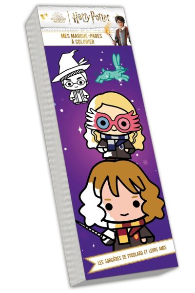 HARRY POTTER - MES MARQUE-PAGES A COLORIER -  LES SORCIERES DE POUDLARD ET LEURS AMIES