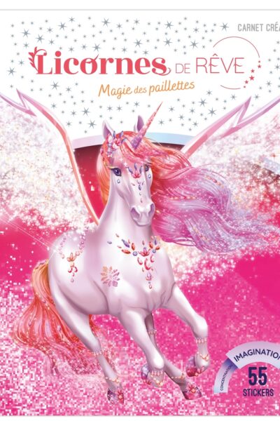 LICORNES DE REVE - MINI-CARNET MAGIE DES PAILLETTES