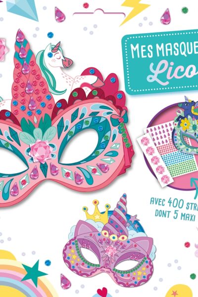 MES MASQUES EN STRASS - LICORNES NE