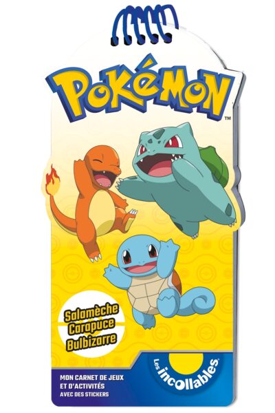 POKEMON - MON CARNET CREATIF SALAMECHE, CARAPUCE ET BULBIZARRE