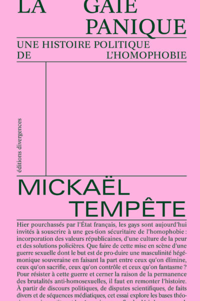 LA GAIE PANIQUE, UNE HISTOIRE POLITIQUE DE L'HOMOPHOBIE
