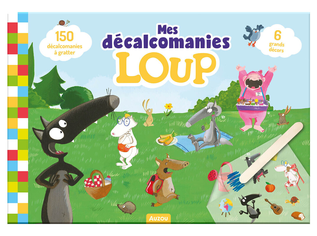MES DECALCOMANIES LOUP 3+