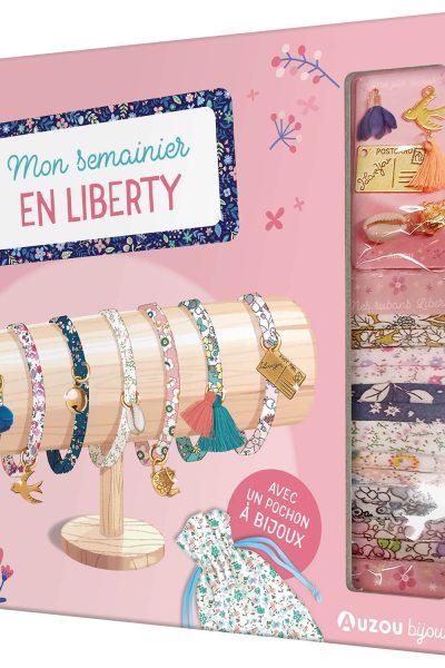 MON SEMAINIER DE 7 BRACELETS EN LIBERTY