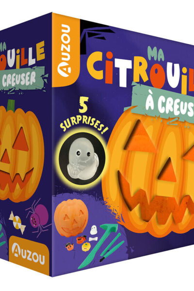 MA CITROUILLE A CREUSER AVEC 5 SURPRISES ! 6+