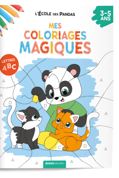 L'ECOLE DES PANDAS - MES COLORIAGES MAGIQUES - LES LETTRES