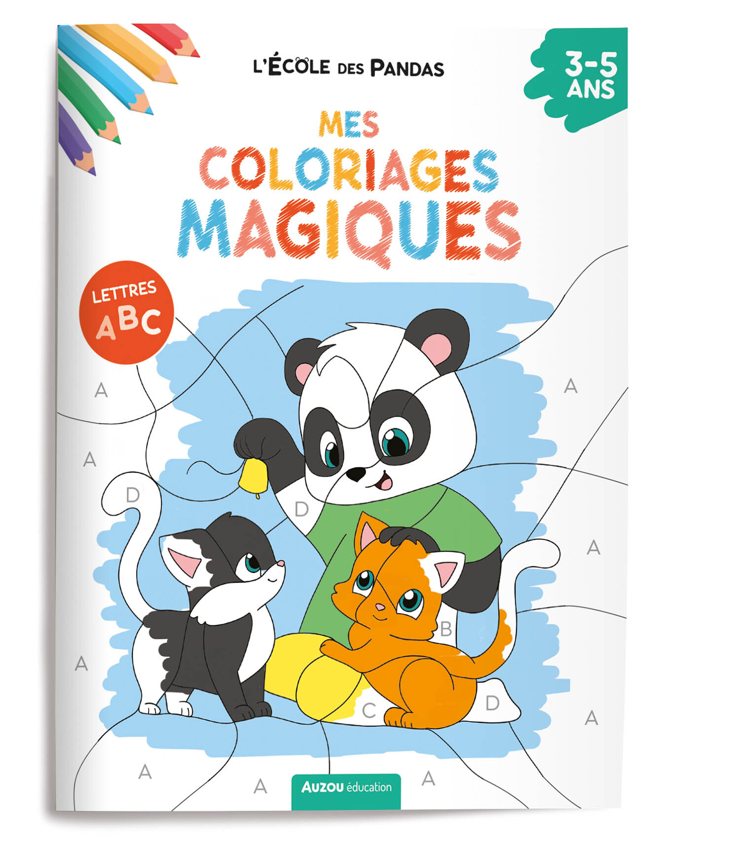 L'ECOLE DES PANDAS - MES COLORIAGES MAGIQUES - LES LETTRES