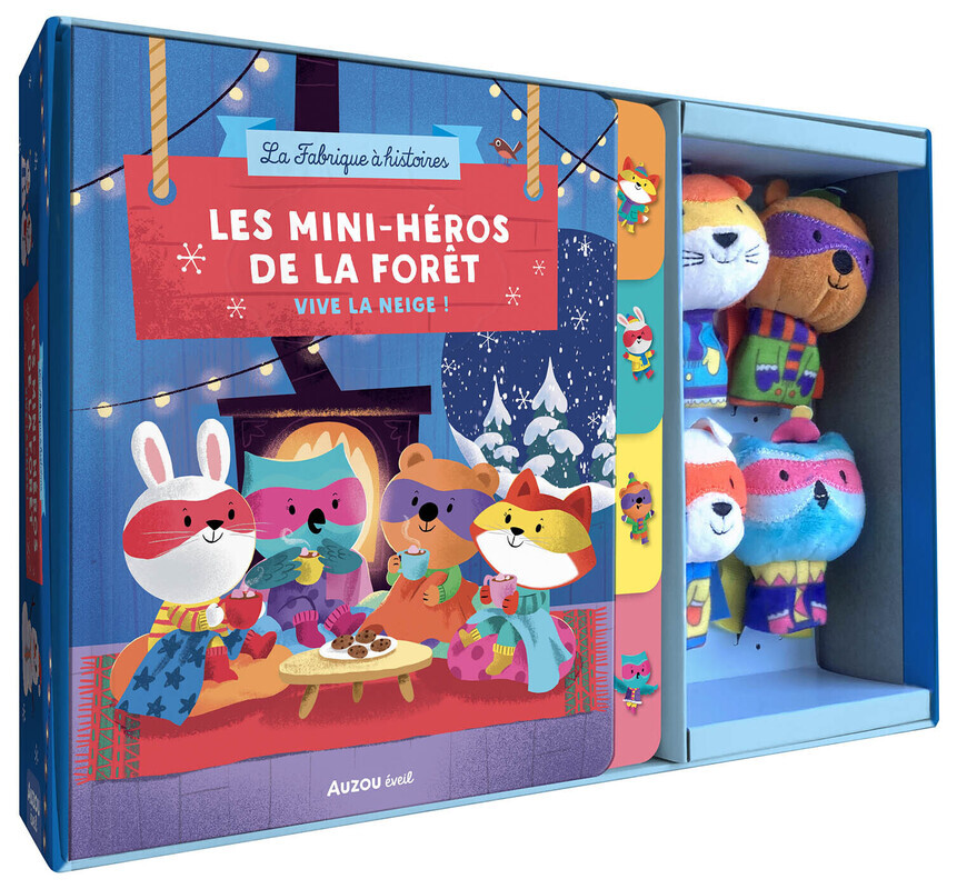 COFFRET MARIONNETTES A DOIGTS - LES MINI-HEROS DE LA FORÊT - VIVE LA NEIGE !