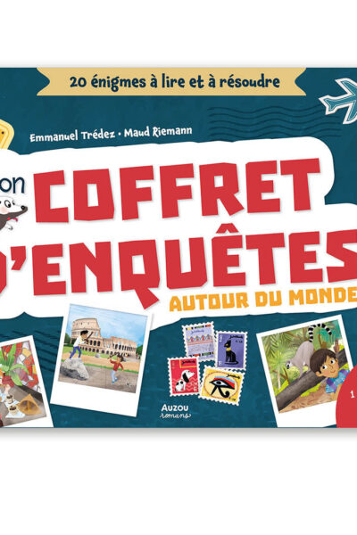 MON COFFRET D'ENQUETES AUTOUR DU MONDE - 20 ENIGMES A LIRE ET A RESOUDRE