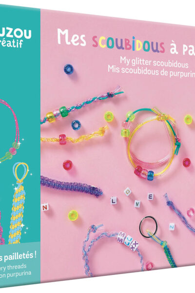 MON COFFRET D'ARTISTE - MES SCOUBIDOUS A PAILLETTES