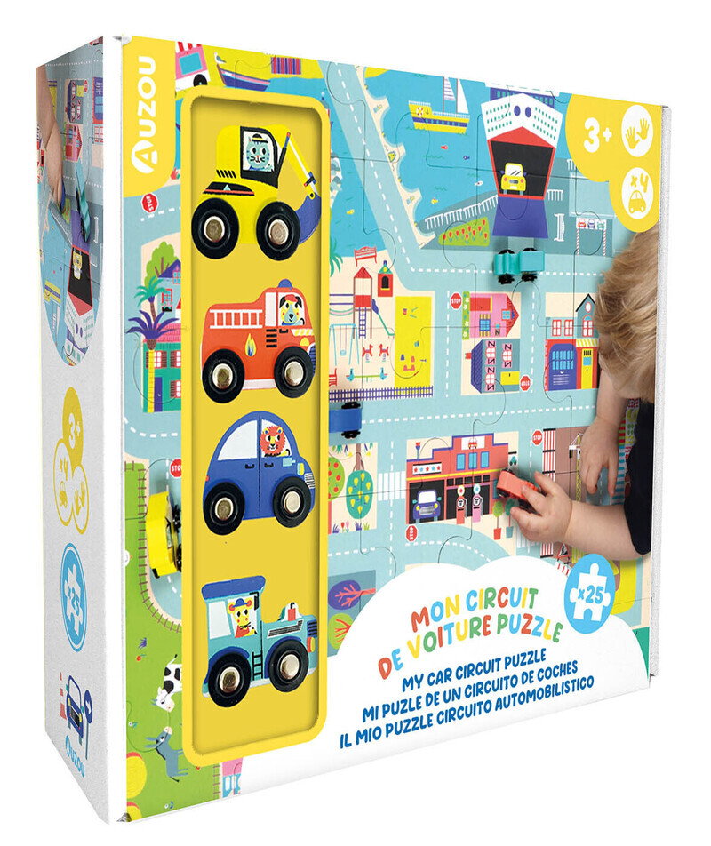 MON CIRCUIT DE VOITURE PUZZLE 3+