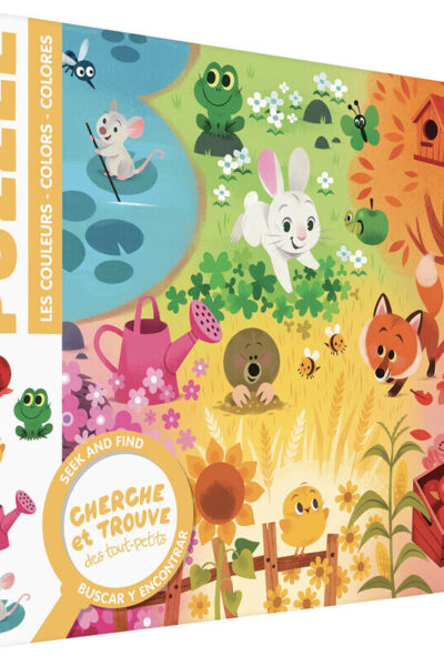 PUZZLE CHERCHE ET TROUVE DES TOUT-PETITS - LES COULEURS 24 PCS 2+