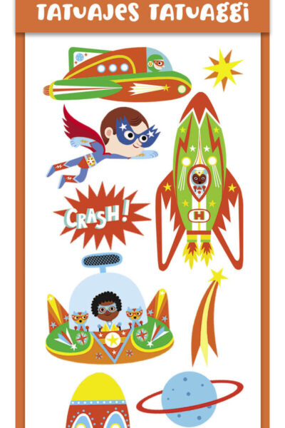 MES P'TITS TATTOOS SUPER-HEROS 3+