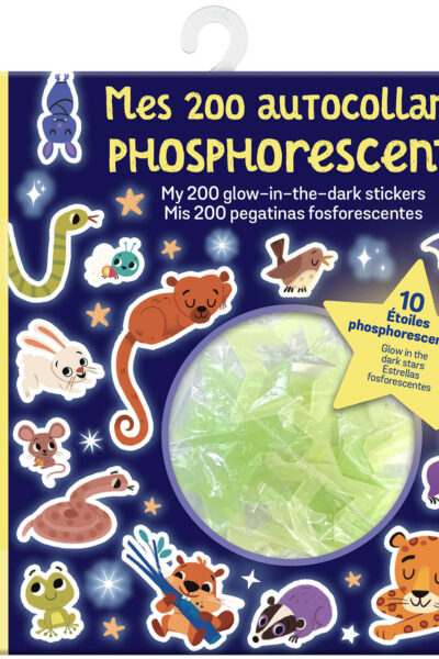 MA POCHETTE D'ARTISTE - MES 200 AUTOCOLLANTS PHOSPHORESCENTS