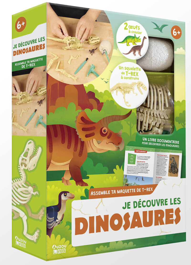 AUZOU LAB' - JE DECOUVRE LES DINOSAURES 6+