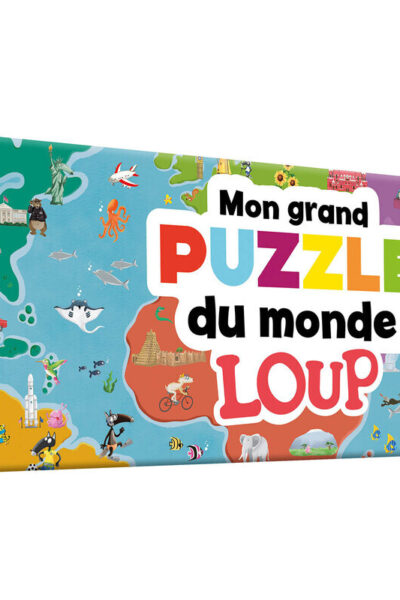 MON GRAND PUZZLE DU MONDE LOUP 150 PCS