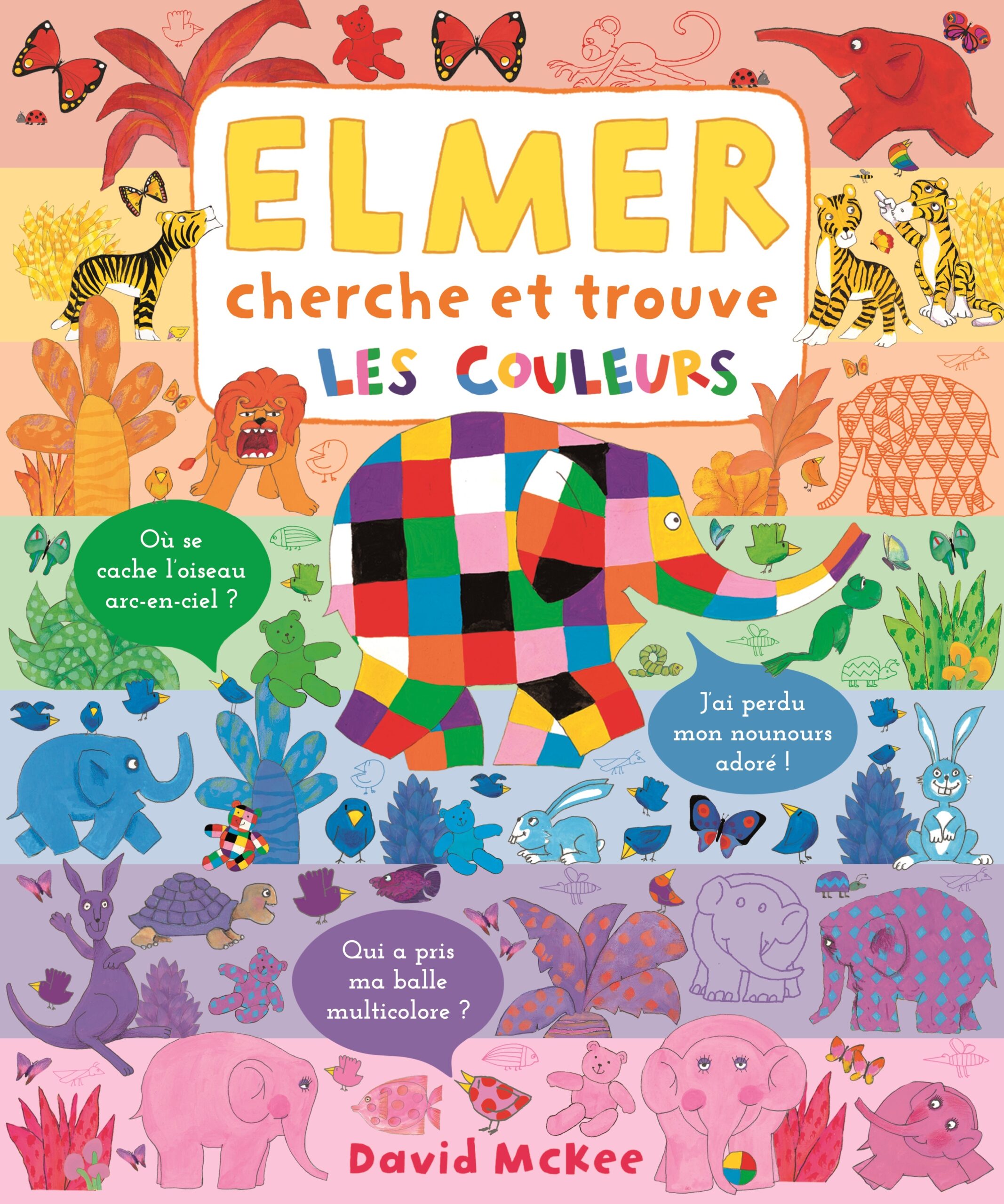 ELMER CHERCHE ET TROUVE LES COULEURS