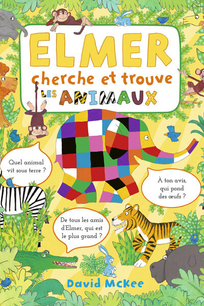 ELMER CHERCHE ET TROUVE - LES ANIMAUX