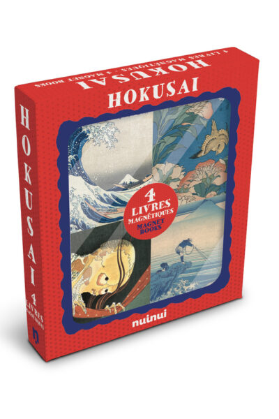 HOKUSAI - LIVRES MAGNETIQUES - 1 COFFRET, 4 MAGNETS (FR-ING)