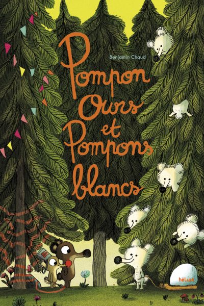 POMPON OURS ET POMPONS BLANCS