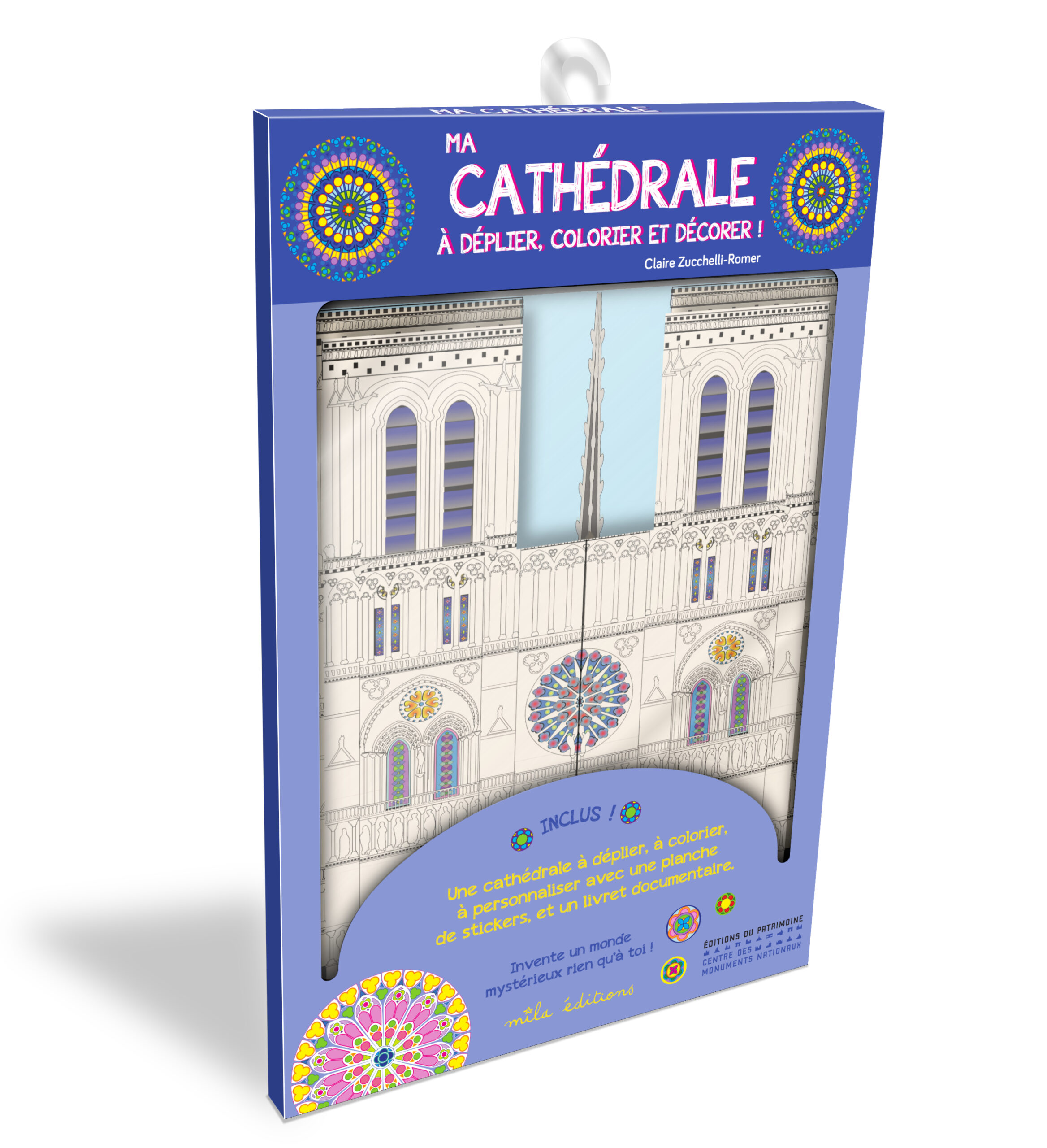 POCHETTE - MA CATHEDRALE A DEPLIER, COLORIER ET DECORER !