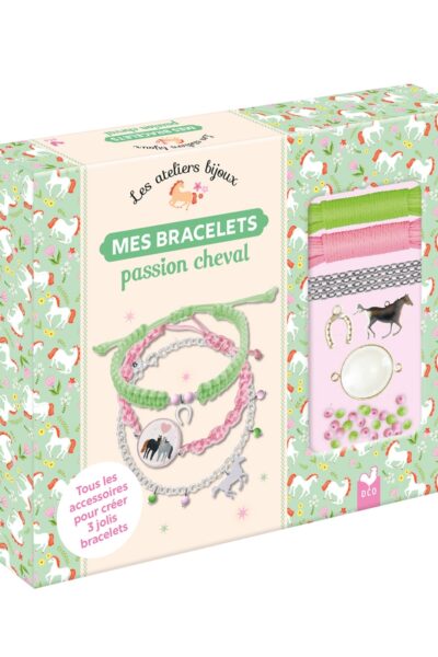 MES BRACELETS PASSION CHEVAL - COFFRET AVEC ACCESSOIRES