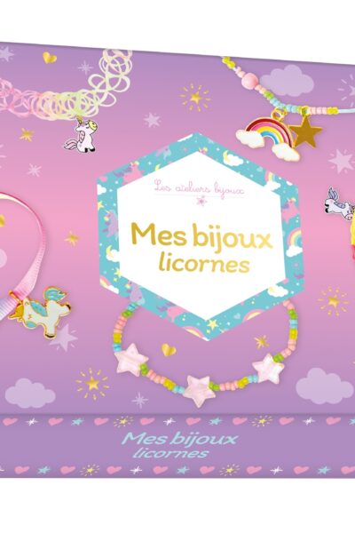 MES BIJOUX LICORNES - COFFRET AVEC ACCESSOIRES