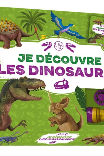 JE DECOUVRE LES DINOSAURES - COFFRET AVEC LAMPE ET KIT EXCAVATION