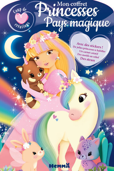 COUP DE COEUR CREATIONS - MON COFFRET PRINCESSES - PAYS MAGIQUE - AVEC DES STICKERS ! DE JOLIES PRIN