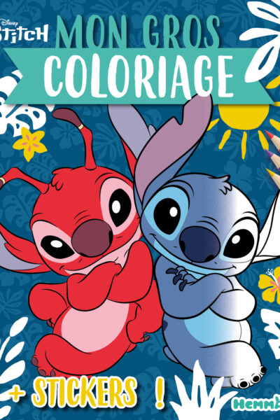 MON GROS COLORIAGE STICH + STICKERS OFFERTS !