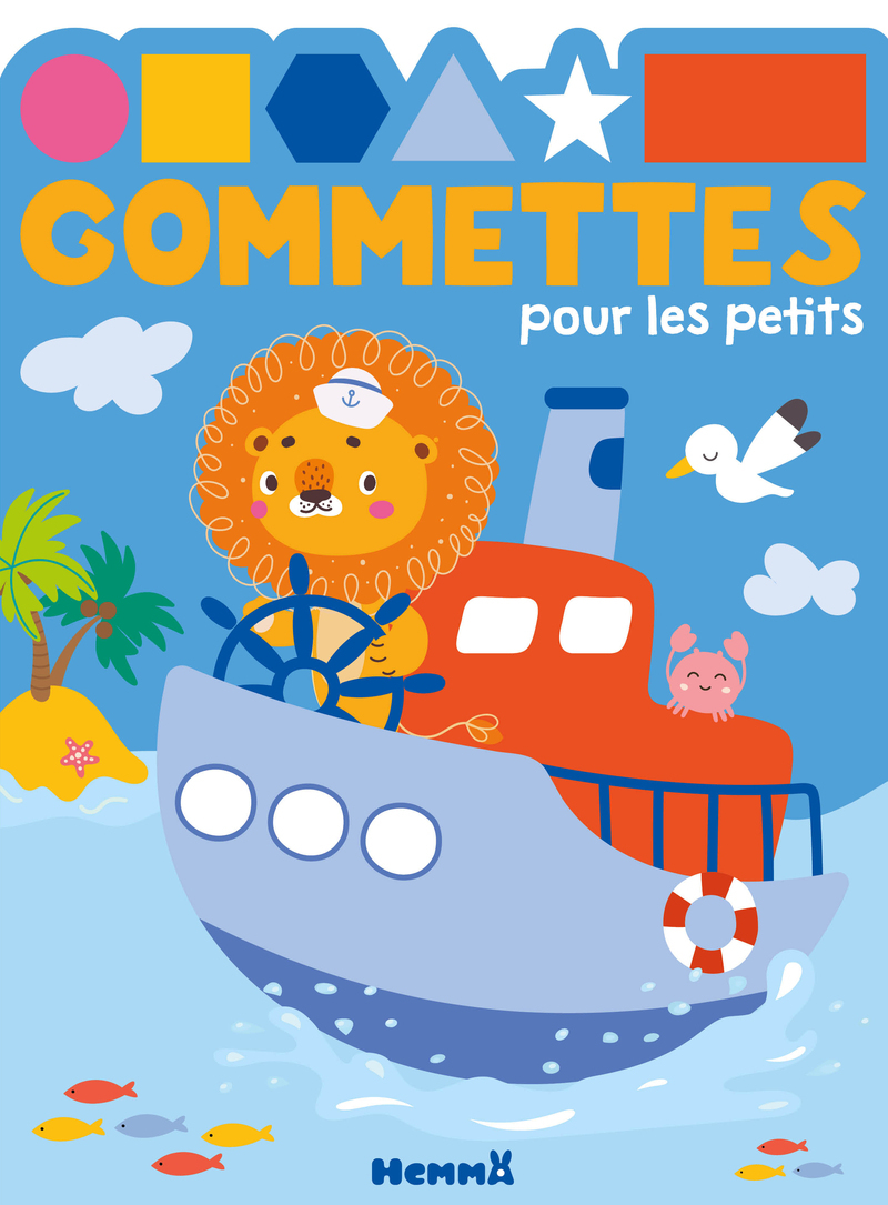LION BATEAU - GOMMETTES POUR LES PETITS