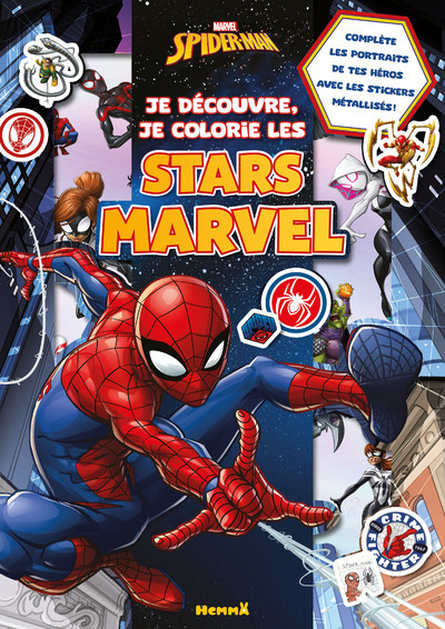 MARVEL SPIDER-MAN - JE DECOUVRE, JE COLORIE LES STARS MARVEL