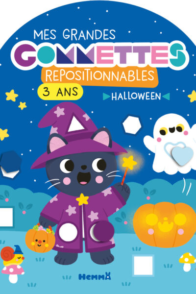 MES GRANDES GOMMETTES REPOSITIONNABLES - 3 ANS - HALLOWEEN